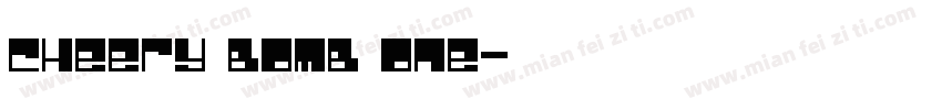 cheery bomb one字体转换